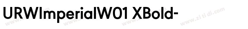URWImperialW01 XBold字体转换